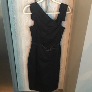 Black halo cotton Jackie O sheath dress